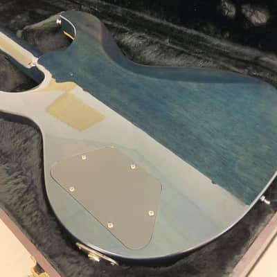 Dean Hardtail Made In USA Flame Top Denim Blue image 8