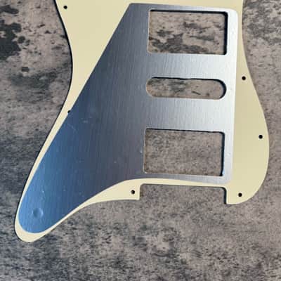 BMC Standard Stratocaster® Strat® Pickguard 3 Ply 11 Hole HSH Humbucker Single Humbucker Cream  [L29] image 2
