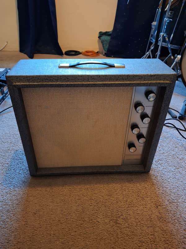 Silvertone Model 1482 5-Watt 1x12 Guitar Combo 1960s - Black image 1