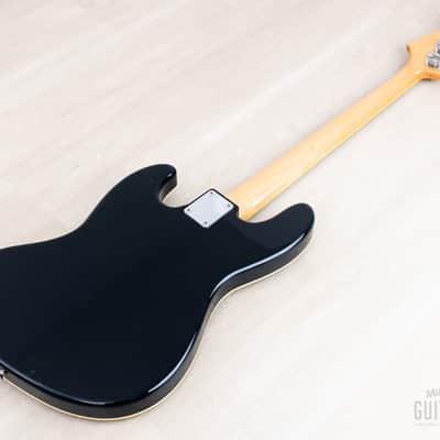 2012 Fender Jazz Bass JB/HO Semi-Hollow Mahogany Body Black, Blocks & Binding, Japan MIJ image 14