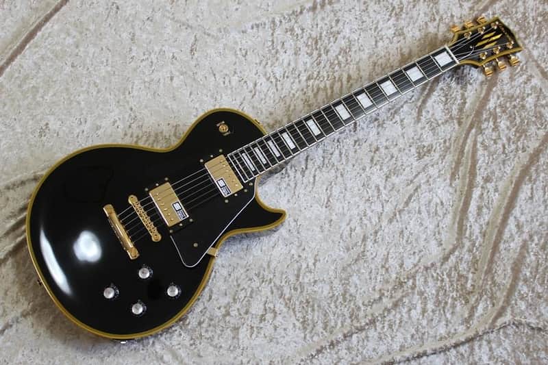 ESP Edwards E-LP-130ALC 2015 Black, Les Paul Custom type, MIJ, Duncan PUs, Nitrocellulose Lacquer image 1
