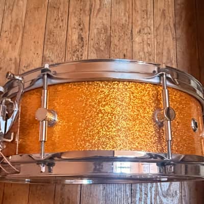 Canopus 14” mv60 m2 snare - Gold sparkle image 5