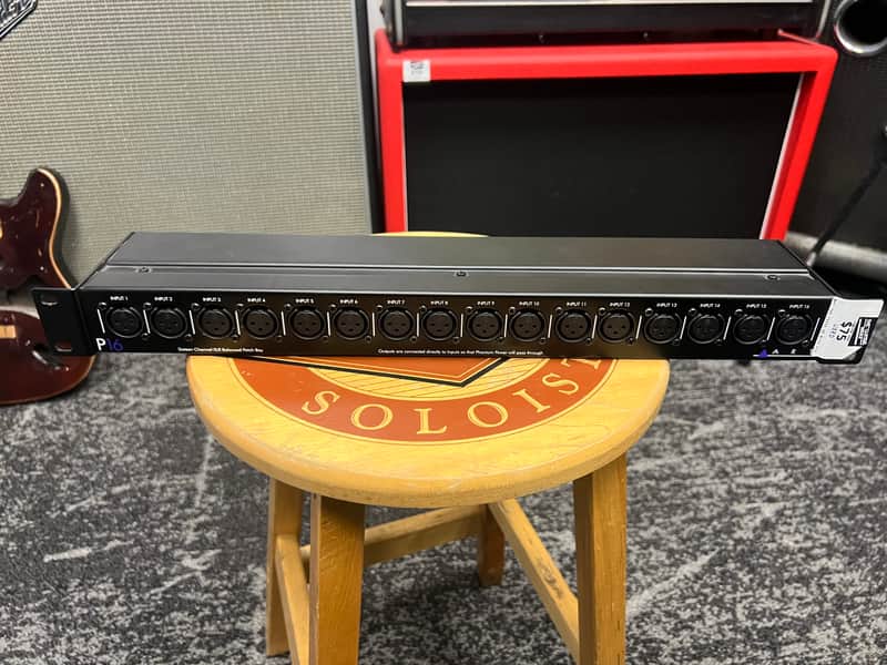 ART P16 Rackmount 16-Channel Balanced XLR Patchbay 2015 - Present - Black image 1