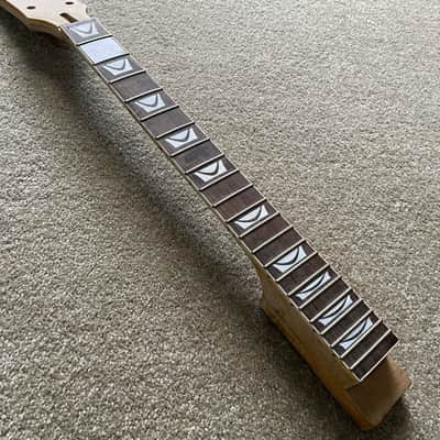 Maple Wood Guitar Neck DIY Project with 22 Frets Rosewood Fingerboard image 4