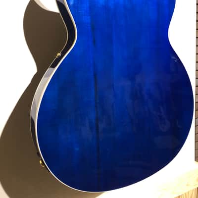 Michael Kelly Phoenix Jazz Archtop Semi Hollowbody 2005 - Blue Burst Flametop image 16