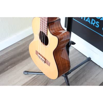 Kala KA-SCAC-T-CE Solid Cedar Top Tenor Cutaway Acoustic-Electric Ukulele w/ Fishman Kula EQ image 3