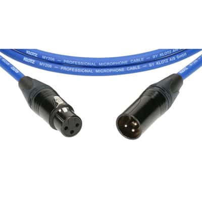 Klotz M1FM2N0200 Microphone Cable blue 2m - Microphone Cable image 3