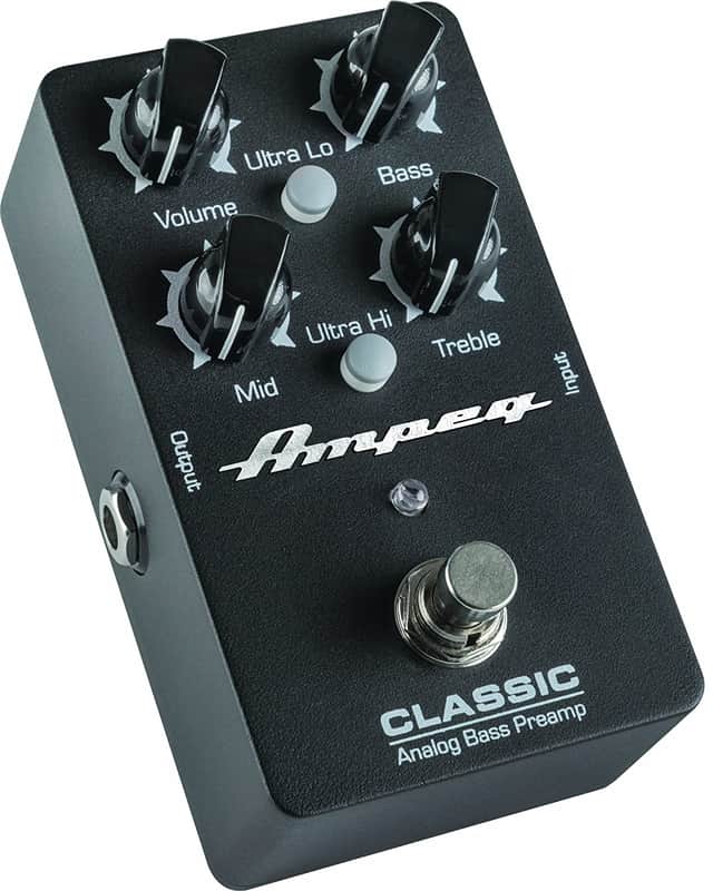 AMPEG CLASSIC ANALOG BASS PREAMP EFFETTO PREAMPLIFICATORE A PEDALE PER BASSO CON EQUALIZZATORE 3 BANDE image 1