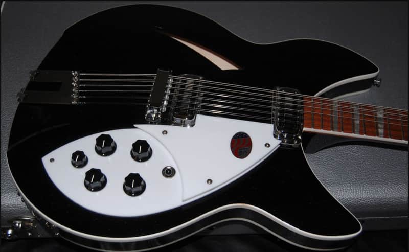 UNPLAYED! Rickenbacker 360/12c63 Jet Glo Electric Guitar - Original Hardshell Case! image 1