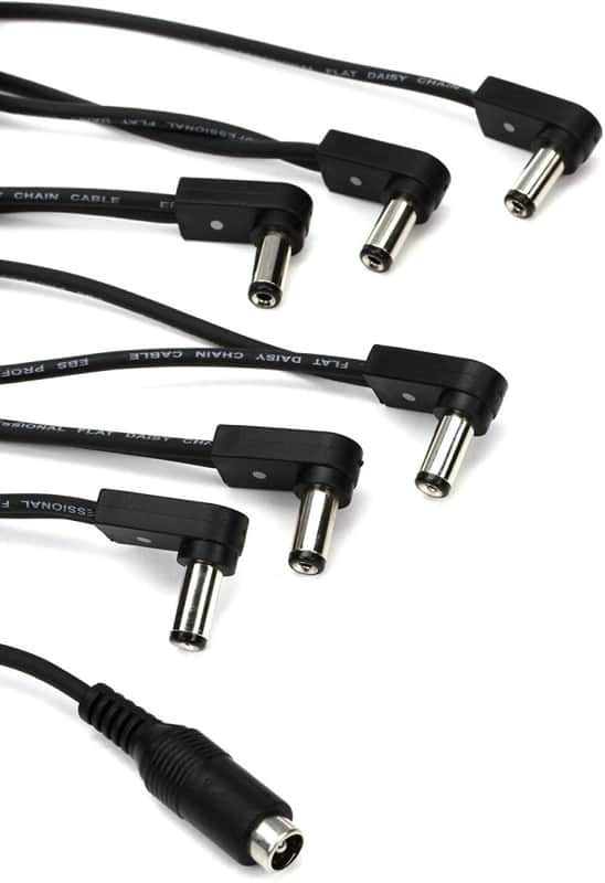 EBS DC-6-90F - 9.45-inch Angled-Straight Daisy-Chain DC Power Split Cable 1-6 image 1