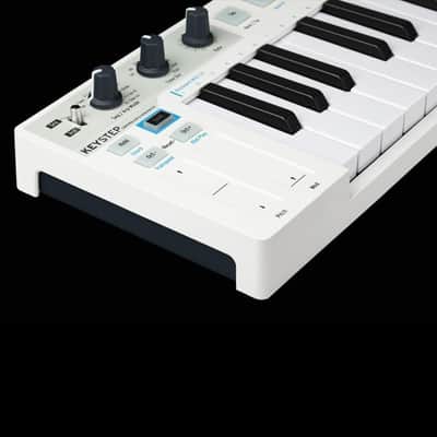 Arturia KeyStep 32 Key MIDI Keyboard Controller & Sequencer Bundle with 4x Pig Hog Mono Patch Cables & Liquid Audio Polishing Cloth - USB, MIDI, CV Keyboard Controller image 4
