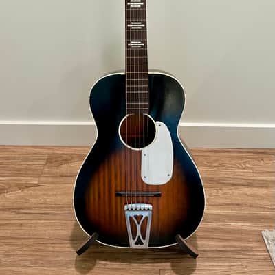 Harmony H929 Stella 1960s Sunburst Parlor Guitar image 1