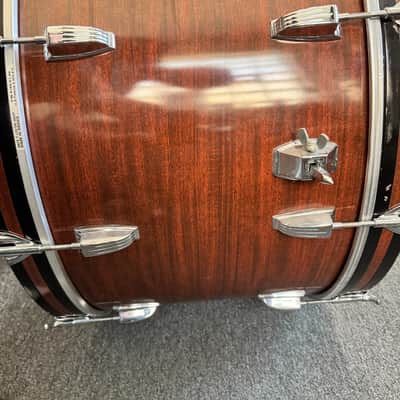 Ludwig Pro Beat Shell Pack, 1970s, 3 Ply, Mahogany Cortex image 8