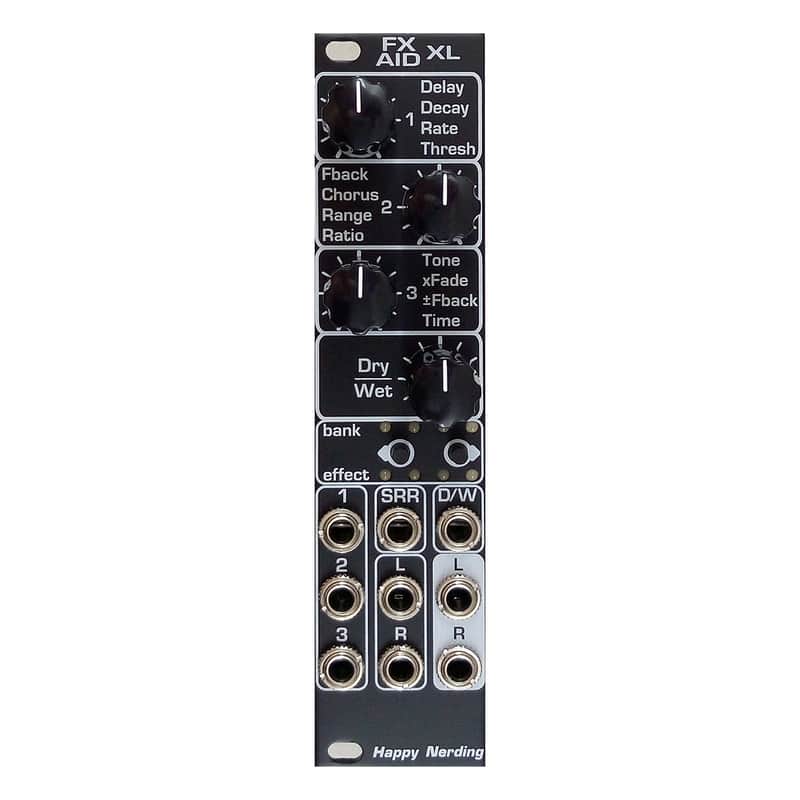 Happy Nerding FX AID XL Black ユーロラック Happy Nerding FX Aid XL Eurorack Multi Effects Module (Black) | Reverb