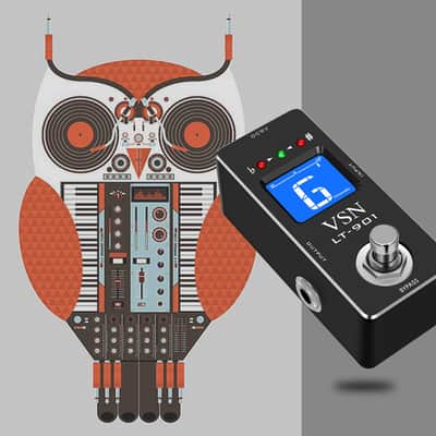 VSN Tuner Pedal,Chromatic Guitar Tuner Pedal Fast and Accuate Tuner for High Precision ± 1 Cent with Pitch Indicator for Electric Guitar and Bass True Bypass Tuning apparatus for musical instruments image 2
