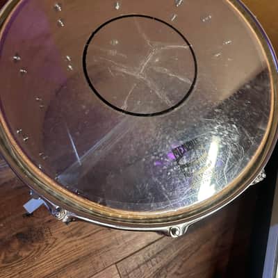 Pearl Marching Percussion 13.5x12 Marching Snare Drum White w/ Sling - Made in Taiwan image 8