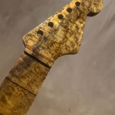 BADA$$ BIRDSEYE MAPLE STRAT GUITAR NECK FITS FENDER & WARMOTH image 1
