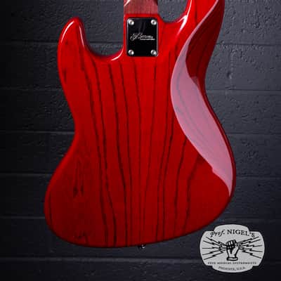 Momose MJ2-PH Jazz Bass – Purpleheart Neck – Burner Ash MIJ image 5