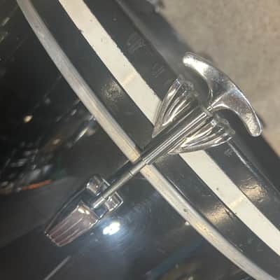 Ludwig 14" deep X 22" head Vistalite Bass Drum (11285-1236) Early 70's - Black Vistalite image 23