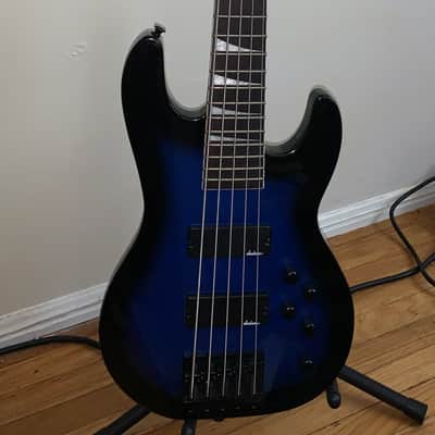 Jackson JS Series JS3V 5-String Concert Bass with Amaranth Fretboard 2019 - Present - Metallic Blue Burst image 1