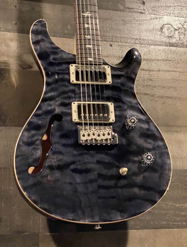 PRS CE24 Semi-Hollow Limited Gray Black image 1