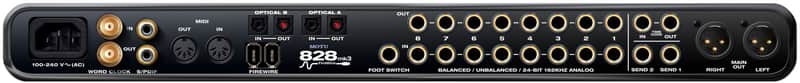 MOTU 828 Firewire Audio Interface 2000s - Black / Blue image 1