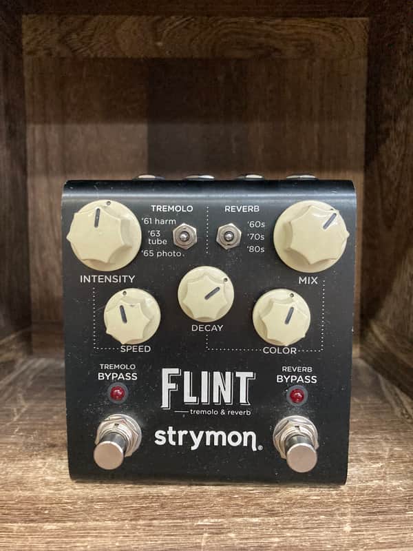 Strymon Flint Reverb and Tremolo V1 2012 - 2022 - Black with White Knobs image 1