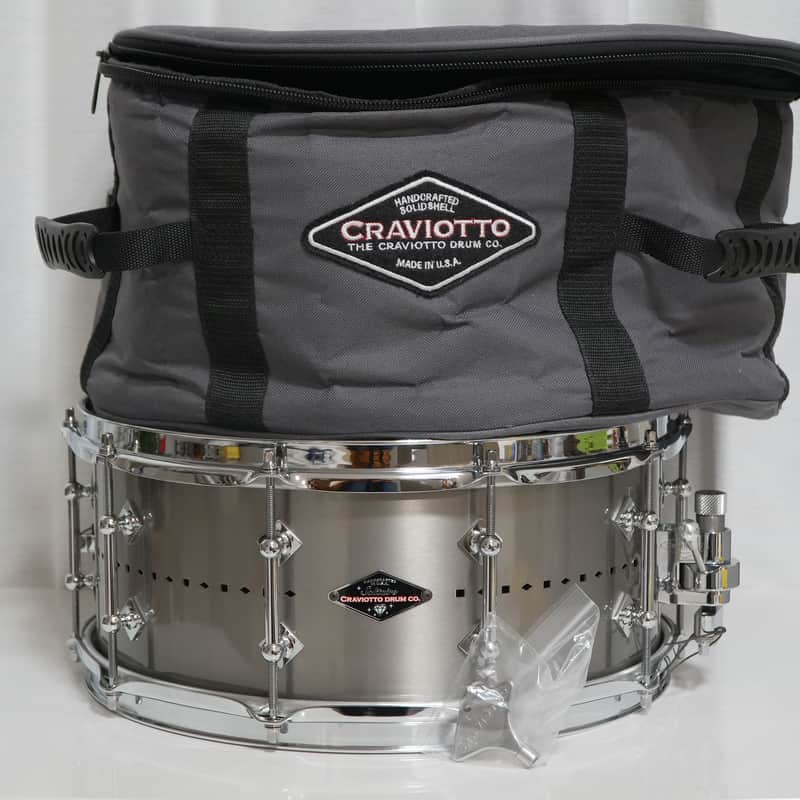 Craviotto Solitaire Titanium 6 x 14 rare (1 of 25) NAMM 2016 model image 1