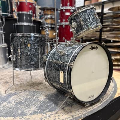 Ludwig Club Date 12-14-20 - 1960s - Black Diamond Pearl image 4