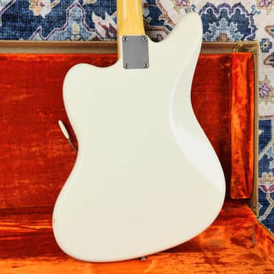 1963 Fender Jaguar Olympic White with Matching Headstock image 3