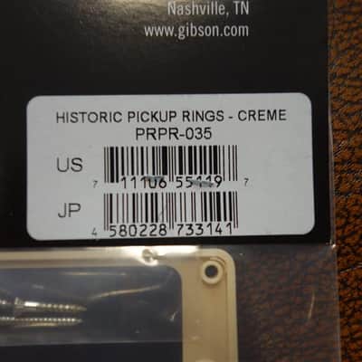 Gibson PRPR-035 Historic Pickup Rings (2 pcs.) (Cream) image 3