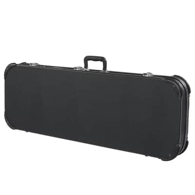 Electric Guitar Hard Case – Wooden Core, Leather Exterior, Plush Interior, Lockable Protection Case for Strat/Tele Style Guitars (Black) image 8