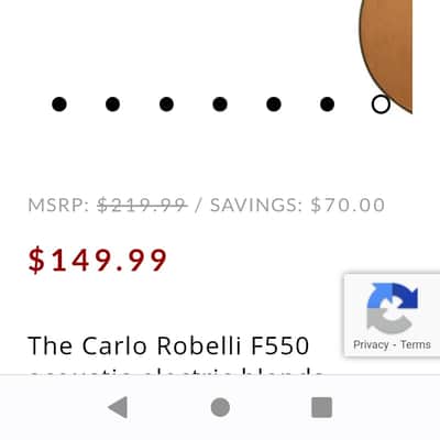 Carlo Robelli Acoustic Electric #CRF550TBX Recent 2020-2023 - Very Nice image 15