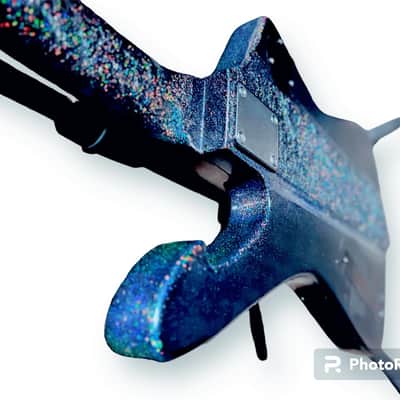 Outlaw Guitar Company - 7 String Iceman 2023 - Holographic Blue image 6