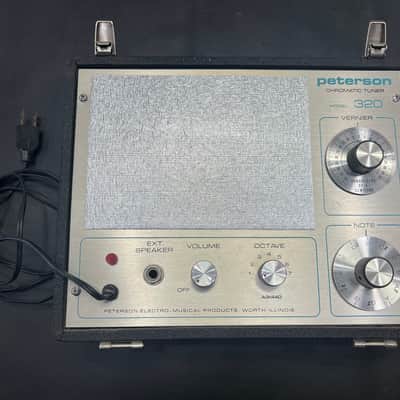 Peterson Vintage Model 320 Chromatic Tuner - black - Working perfectly. image 1