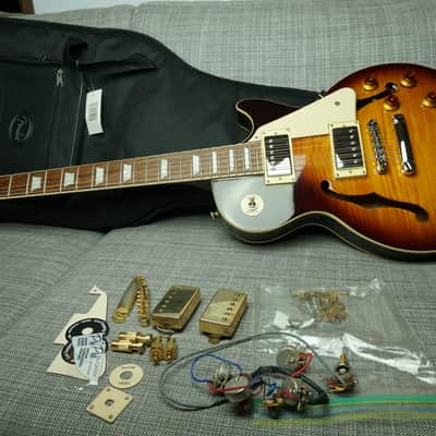 Epiphone Gibson Les Paul ES Hollow Body 1999 Dark Burst Rare Finish Solid image 21