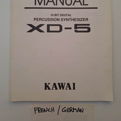 Kawai XD-5 Owner's Manual Deutsch + Français