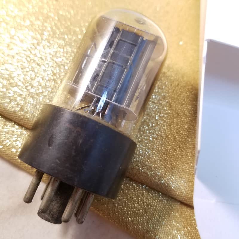 RCA 0% perfect Matched Pair (2) 6SN7GTA tNOS AT1000 TESTED Vacuum Tubes T5 dual side getters short glass 6SN7GTB dual triode 1954-1955 image 1