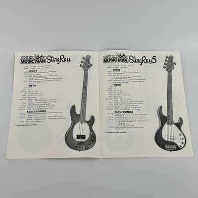 1996 Ernie Ball MUSIC MAN Specifications Catalog [1ST Year AXIS Case Candy] image 6