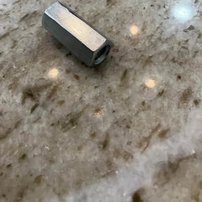 Ludwig replacement part - Pull rod coupling connector nut for 1123-1 hi-hat stand 60s - Zinc plated steel image 4