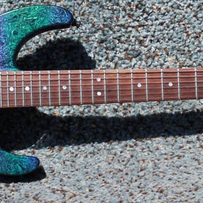 Jackson USA Custom Shop Archtop Soloist 1989, Rainbow Eerie Dess image 2