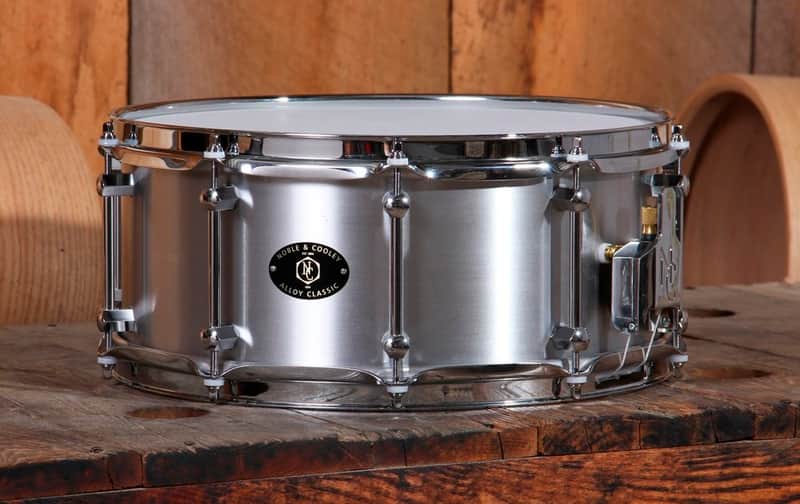 Noble & Cooley *Pre-Order* Alloy Classic 6x14" Cast Aluminum Snare Drum Raw with Protective Coating & Chrome Hardware | Made in the USA | Special Order | Authorized Dealer image 1