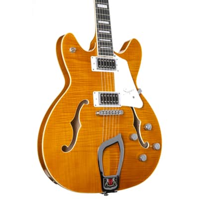 Hagstrom Super Viking Dandy Dandelion Flame - Semi Acoustic Guitar image 7
