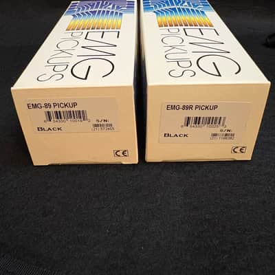 EMG 89 & 89R Active Pickup Set - Black Calibrated Bridge & Neck Pair (Open Box / Mint Sealed Pickups) image 1