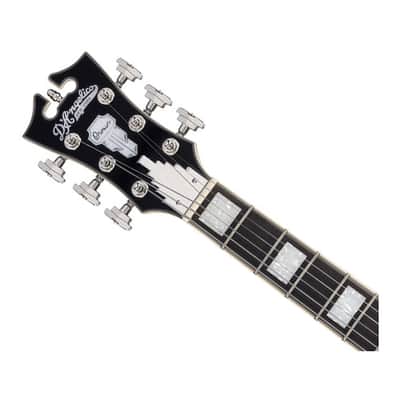 D'Angelico Premier Mini DC Electric Guitar w/Gig Bag - Black Flake - B-Stock image 4