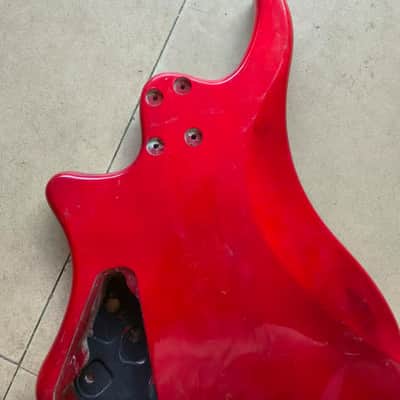 Cherry Burst Headless Guitar DIY Project Body with Maple Top image 2