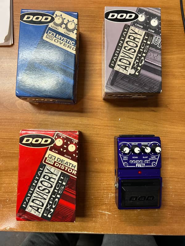 DOD 90s Vintage Pedal Collection - FX96 Analog Delay, Mystic Blues, Grunge, Death Metal image 1