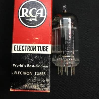 NIce RCA 5687 Black Plates D Getter AMPLIFIER Audio VACUUM TUBE Tested 5.1722-D image 2