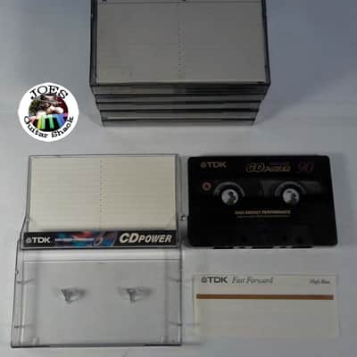 12-1990 TDK CD Power 90 Type II CRO2 High Position Cassette Tapes 90 Mins Well Stored Used Clean Tapes! image 2