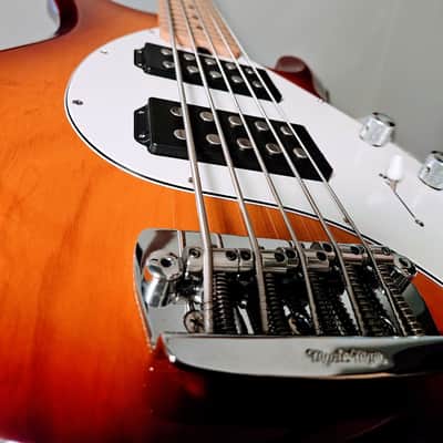 Ernie Ball Music Man StingRay 5 HH - Honey Burst with Maple Fretboard - 2012 image 3